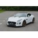 Накладка сплиттер на передний бампер на Jaguar F-Type